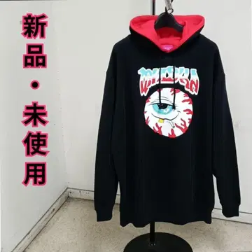 새상품 미사용 MISHKA (미시카) 맨투맨 후드티 블랙