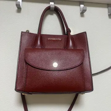 MICHAEL KORS 버건디 핸드백