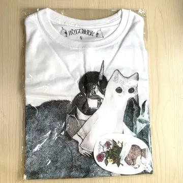 [ 미사용 새상품 ] 히구치 유코 빅 실루엣 T셔츠 Blue Rabbit