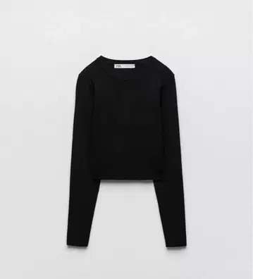 ZARA 베이직 리브 니트 스웨터