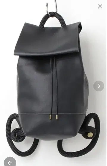 새상품급 주카 zucca 요트 로프 가죽 백팩