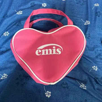 emis 하트형 핑크 백