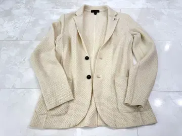LARDINI 가디건 자켓 부토니에르 포함 아이보리 계열 컨디션 최상!