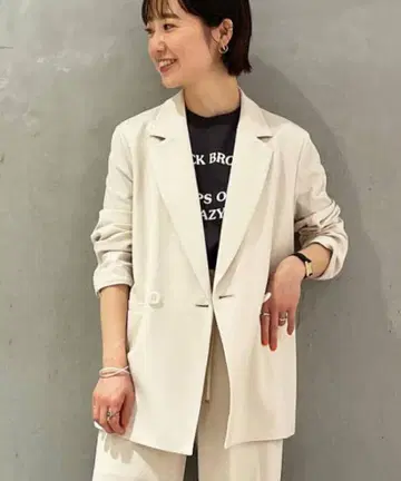 투모로우랜드 ballsey 프레셔스 모크 더블 브레스트 자켓