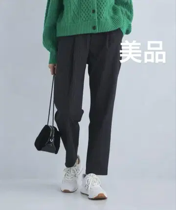 그린 레이블 릴랙싱 올마이 기모 테이퍼드 팬츠