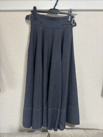 노엘라 데님 롱 스커트