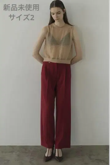 클라네 2WAY TUCK STRAIGHT PANTS