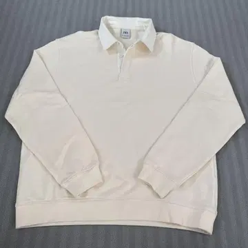 ZARA 자라 아이보리 피케 셔츠 긴팔