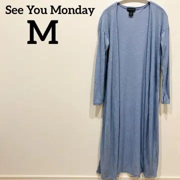 새상품급 See You Monday [ M ] 롱 가디건 라이트 블루