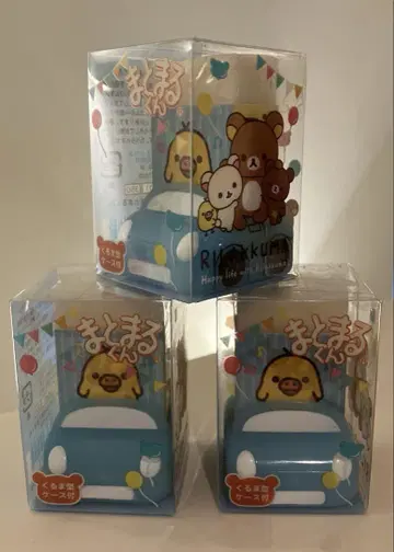 리락쿠마 키이로이토리 3개 세트 지우개