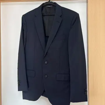 네이비 비즈니스 정장 싱글 브레스티드