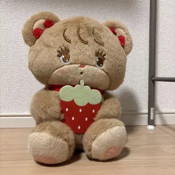 mikka illustration latte 딸기 BIG 봉제 인형