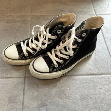 Converse All Star 블랙 하이컷 스니커즈