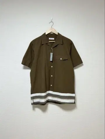 우라하라 00s 맥대디 데드스탁 반팔 오픈 카라 셔츠 브라운