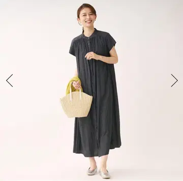 [ KEYUCA ] 케유카 다크 그레이 반팔 셔츠 원피스