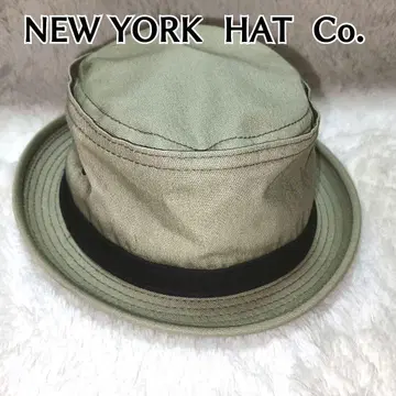 [ 중고품 ] NEW YORK HAT 포크 파이 햇 카키 x 블랙