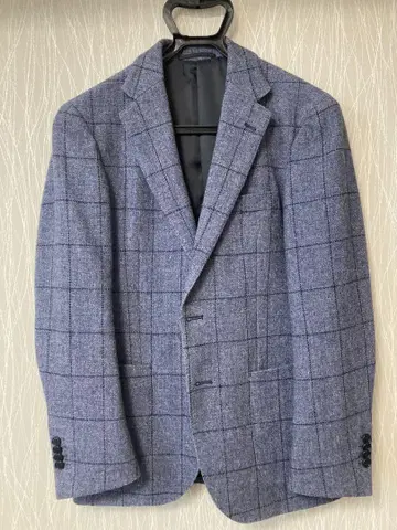 United Arrows 테일러드 자켓 네이비 계열 체크