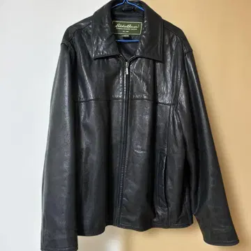 Eddie Bauer 천연 가죽 블랙 자켓 S