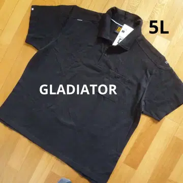 새상품 5L 남성용 GLADIATOR  반팔 피케 셔츠 블랙 계열 코튼