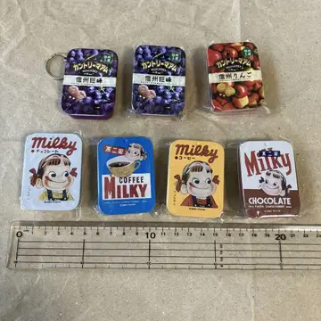 후지야 밀키 미니 캔 케이스 캡슐 토이 6개 세트