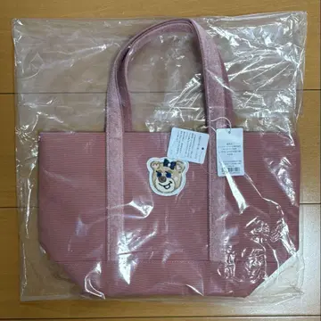 [ 택 포함 새상품 ] 올드 테디 걸 와펜 토트백 핑크 소