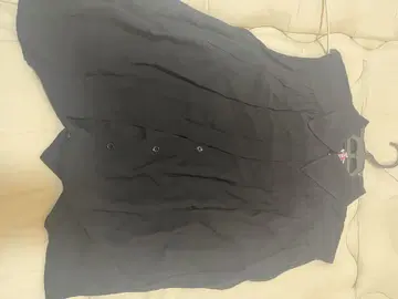 JC 블랙 슬리브리스 셔츠