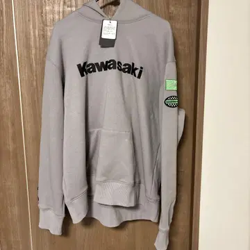 특가 새상품 Kawasaki 그레이 후드티