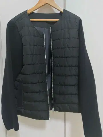 블랙 다운 자켓 여성용