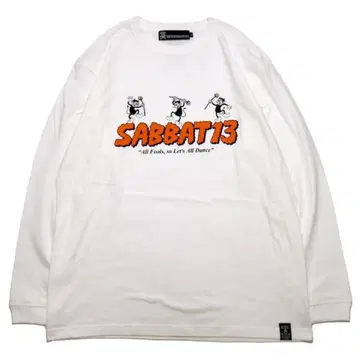 새상품 SABBAT13 DEVIL DANCE LS 티셔츠 WHITE-L