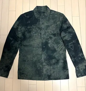 [ allsaints ] 카키 블랙 셔츠 size:M