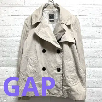 Gap 베이지 더블 브레스트 트렌치 숏코트 S [ 새상품급 ]