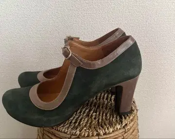 치에미하라 스웨이드 펌프스 37