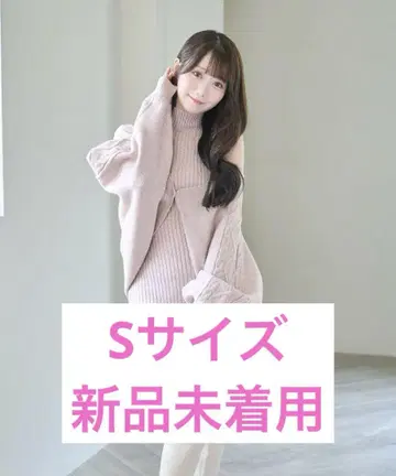 로제 뮤즈 니트 원피스 핑크 S 사이즈