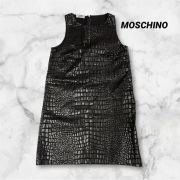MOSCHINO 모스키노 크로커다일 무늬 미니 드레스