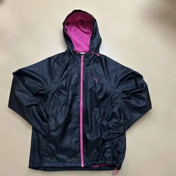 PUMA 후드 부착 자켓 M 블랙/핑크