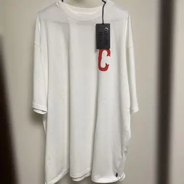 택 포함 새상품 CAPTAINSHELM 화이트 x 레드 T셔츠 L