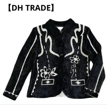 미사용 새상품 [ DH TRADE ] 자켓 벨벳 타입의 플리츠 가공 L