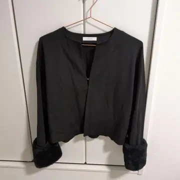 노카라 자켓 블랙