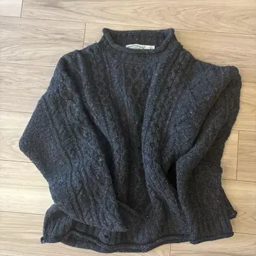 극한 외용 니트 aran crafts 100% 메리노울 스웨터