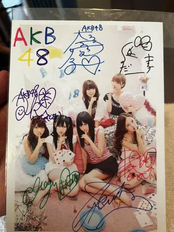 AKB48 사인 포함 엽서