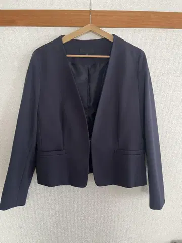 [ UNIQLO ] 노카라 자켓 저지 소재 XL 네이비