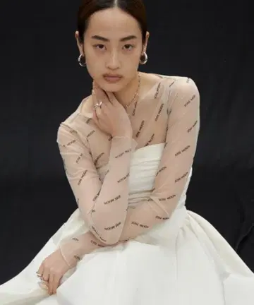 SHEER MONOGRAM TOPS JOSEMOON jose moon