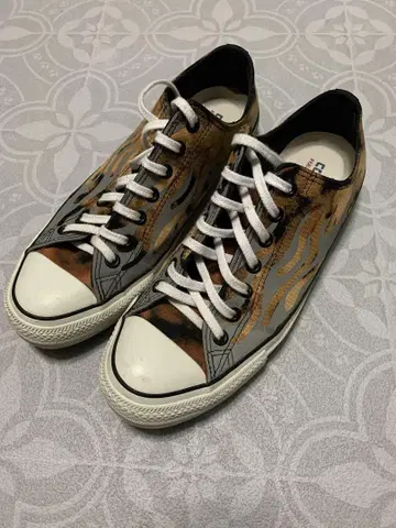 레어 진품 Converse ALLSTAR 29cm 파이어 패턴