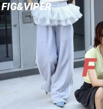 FIG&VIPER 프릴 루즈 스웨트 팬츠 F 택 포함