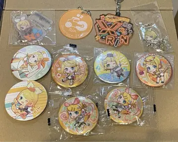 카가미네 린 캔뱃지 아크릴 키링 세트