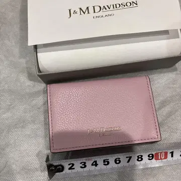 J&M DAVIDSON 핑크 카드 케이스 명함지갑 새상품