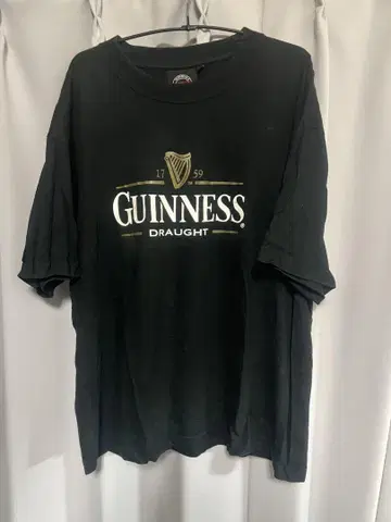 GUINNESS 블랙 T셔츠 L 사이즈
