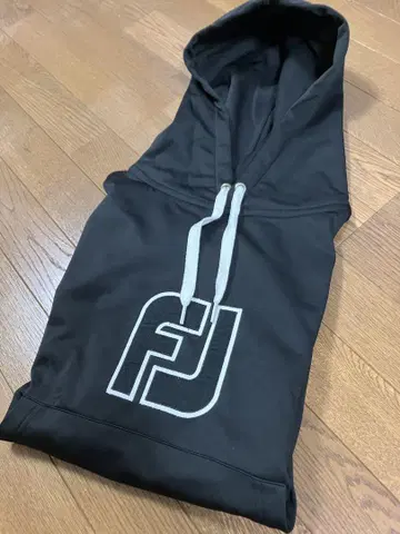 풋조이 블랙 후드티 후드 부착 골프 FJ