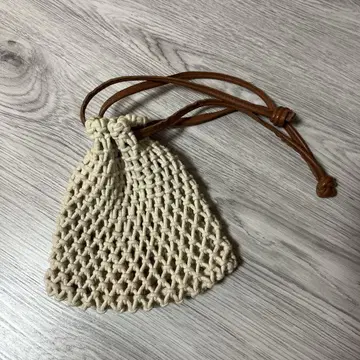 MAISON N.H. PARIS 그물 편직 숄더백 고아 파우치
