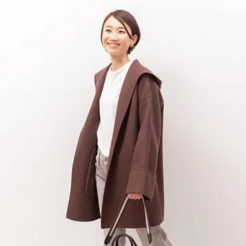 정가 53900엔 Rouge vif 후드 코트 울 코트